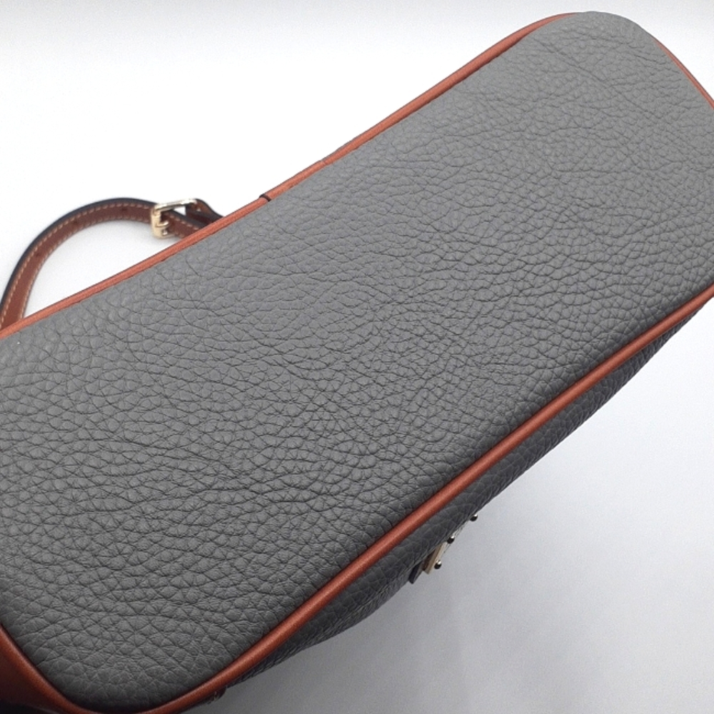 Like New Dooney & Bourke Blue Gray Crossbody Leather Bag - Picture 3 of 12